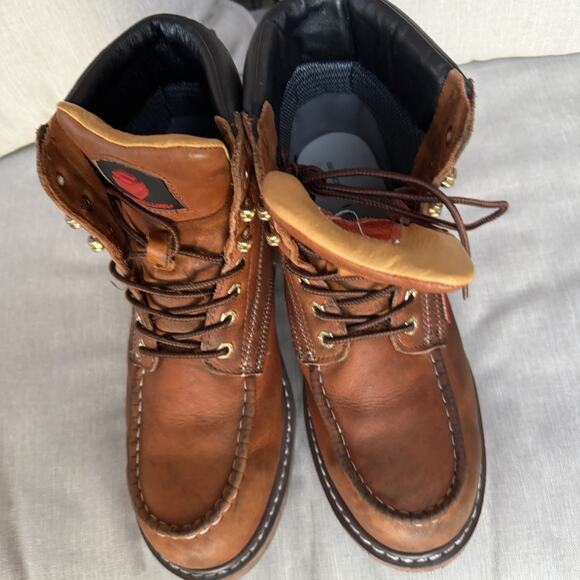 Sureway SW601MS LT.Brown Leather Slip/Oil Resistant Workboot US Mens 10 - Picture 12 of 14